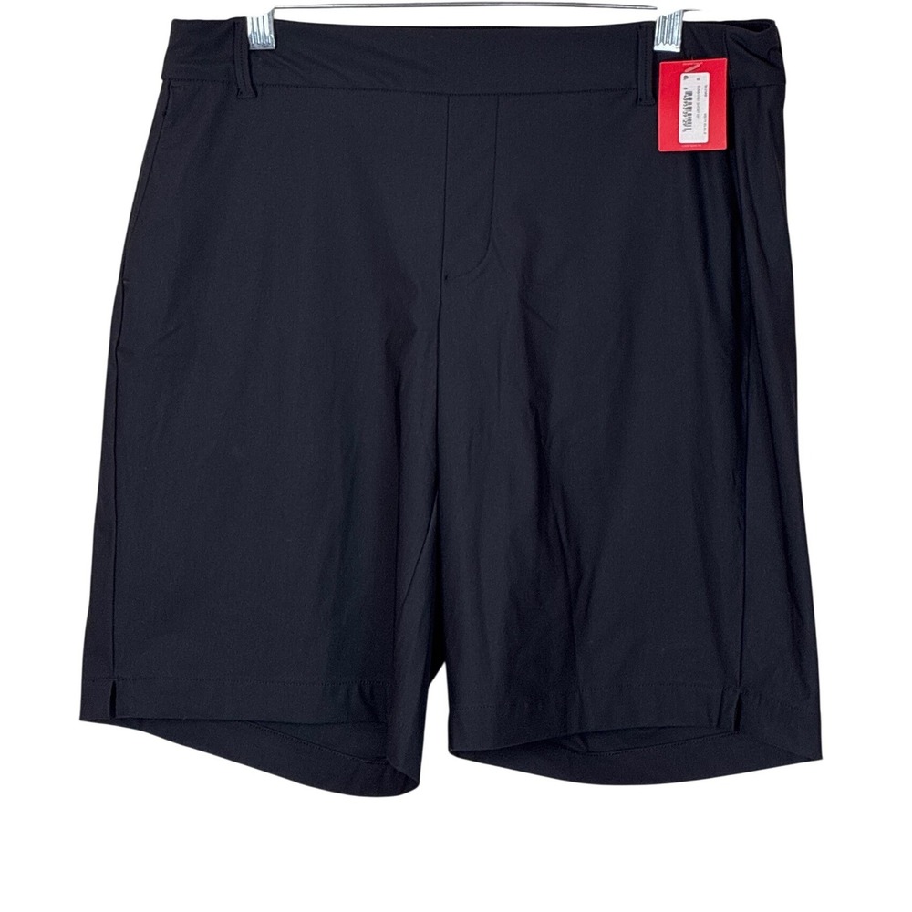 Spanx Sunshine Bermuda Shorts 10in Black Athletic Workout Tennis Golf Medium NWT
